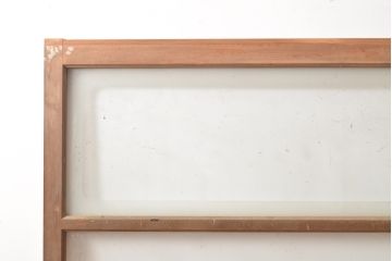 和製アンティーク　お洒落なデザインがアクセントになるガラス戸2枚セット(窓、引き戸、建具)(R-054346)