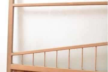 和製アンティーク　お洒落なデザインがアクセントになるガラス戸2枚セット(窓、引き戸、建具)(R-054346)