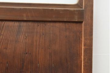 アンティーク建具　格子が目を引く引き戸1枚(建具、格子戸)(R-054347)