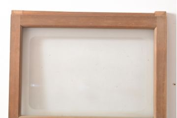 和製アンティーク　レトロな佇まいが趣溢れるガラス戸1枚(窓、引き戸、建具)(R-054348)