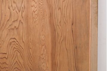 アンティーク建具　杉材一枚板　表の格子がアクセントの木製扉1枚(ドア、建具)(R-054349)