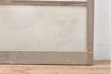 和製アンティーク　大正ロマン　凝ったつくりが空間演出を盛り上げるガラス窓2枚セット(引き戸、ガラス戸、建具)(R-054350)