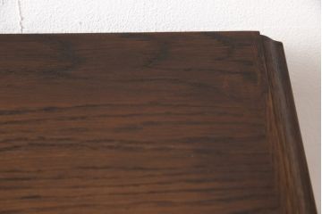 中古　美品　えぞ民芸家具　ステンドグラス入りの扉がアクセントになるサイドボード(収納棚、戸棚、サイドキャビネット、リビングボード)(R-054357)
