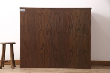 中古　超美品　岩谷堂箪笥　台輪・脚付きリメイク　和の趣を感じさせる渋い佇まいの箪笥サイドチェスト(衣装箪笥、引き出し、和タンス、収納箪笥)(R-054366)
