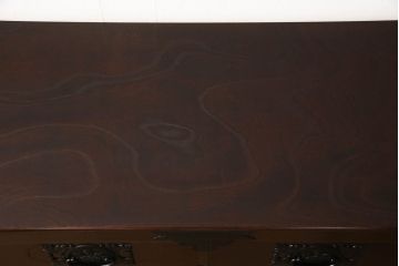 中古　美品　国産手造り家具　和の趣あふれる民芸箪笥サイドボード(サイドチェスト、引き出し、収納箪笥、リビングボード)(R-054369)