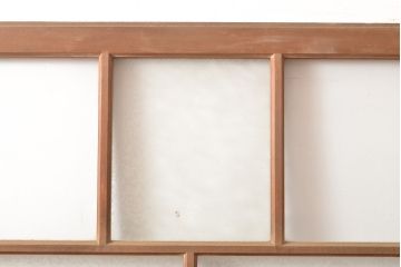 アンティーク建具　上手物　大正ロマンな雰囲気漂うガラス窓3枚セット(引き戸、ガラス戸、建具)(R-054372)