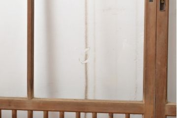 アンティーク建具　上手物　大正ロマンな雰囲気漂うガラス窓3枚セット(引き戸、ガラス戸、建具)(R-054372)