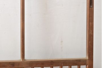 アンティーク建具　上手物　大正ロマンな雰囲気漂うガラス窓3枚セット(引き戸、ガラス戸、建具)(R-054372)