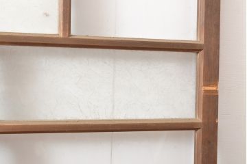 アンティーク建具　上手物　大正ロマンな雰囲気漂うガラス窓2枚セット(引き戸、ガラス戸、建具)(R-054373)