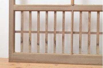 アンティーク建具　上手物　大正ロマンな雰囲気漂うガラス窓2枚セット(引き戸、ガラス戸、建具)(R-054373)