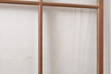 アンティーク建具　上手物　大正ロマンな雰囲気漂うガラス窓2枚セット(引き戸、ガラス戸、建具)(R-054373)