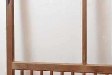 アンティーク建具　上手物　大正ロマンな雰囲気漂うガラス窓2枚セット(引き戸、ガラス戸、建具)(R-054373)