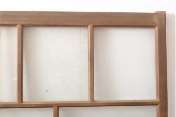 アンティーク建具　上手物　大正ロマンな雰囲気漂うガラス窓2枚セット(引き戸、ガラス戸、建具)(R-054374)