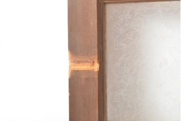 アンティーク建具　上手物　大正ロマンな雰囲気漂うガラス窓2枚セット(引き戸、ガラス戸、建具)(R-054374)