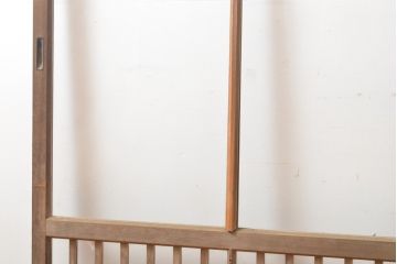 アンティーク建具　上手物　大正ロマンな雰囲気漂うガラス窓2枚セット(引き戸、ガラス戸、建具)(R-054374)