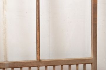 アンティーク建具　上手物　大正ロマンな雰囲気漂うガラス窓2枚セット(引き戸、ガラス戸、建具)(R-054374)