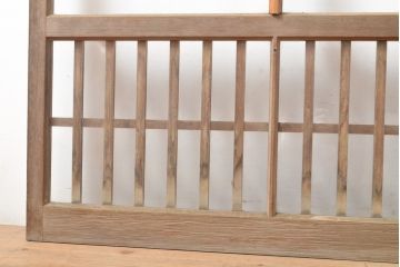 アンティーク建具　上手物　大正ロマンな雰囲気漂うガラス窓2枚セット(引き戸、ガラス戸、建具)(R-054374)