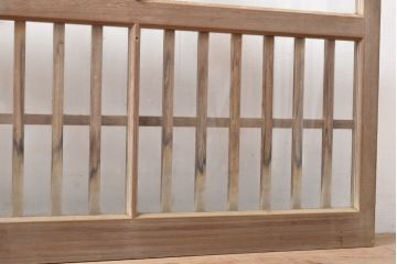 アンティーク建具　上手物　大正ロマンな雰囲気漂うガラス窓2枚セット(引き戸、ガラス戸、建具)(R-054374)