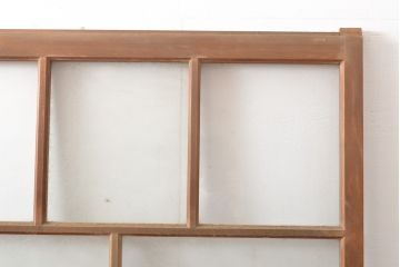 アンティーク建具　上手物　大正ロマンな雰囲気漂うガラス窓2枚セット(引き戸、ガラス戸、建具)(R-054374)