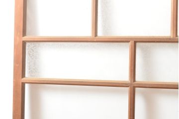 アンティーク建具　上手物　大正ロマンな雰囲気漂うガラス窓2枚セット(引き戸、ガラス戸、建具)(R-054374)