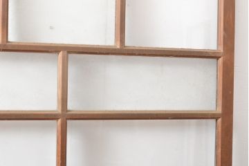 アンティーク建具　上手物　大正ロマンな雰囲気漂うガラス窓2枚セット(引き戸、ガラス戸、建具)(R-054374)