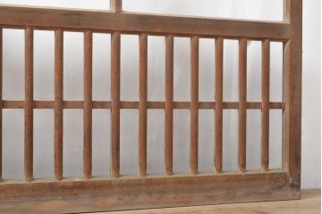 アンティーク建具　上手物　大正ロマンな雰囲気漂うガラス窓2枚セット(引き戸、ガラス戸、建具)(R-054374)