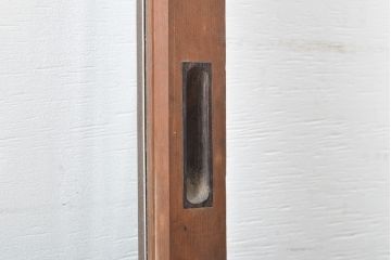 アンティーク建具　上手物　大正ロマンな雰囲気漂うガラス窓2枚セット(引き戸、ガラス戸、建具)(R-054374)