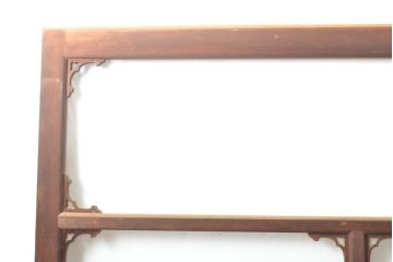 アンティーク建具　上手物　どこかクラシカルな雰囲気もあるガラス窓2枚セット(引き戸、ガラス戸、建具)(R-054375)
