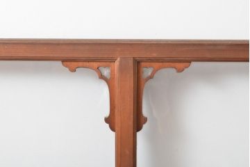アンティーク建具　上手物　どこかクラシカルな雰囲気もあるガラス窓2枚セット(引き戸、ガラス戸、建具)(R-054375)