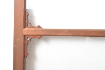 アンティーク建具　上手物　大正ロマンな雰囲気香るガラス窓2枚セット(引き戸、ガラス戸、建具)(R-054376)