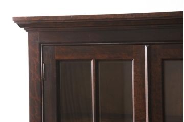 中古　美品　松本民芸家具　シックなインテリアと相性の良いC型書棚(定価約63万円)(ブックケース、本棚、本箱、飾り棚)(R-054377)