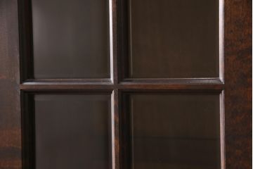 中古　美品　松本民芸家具　シックなインテリアと相性の良いC型書棚(定価約63万円)(ブックケース、本棚、本箱、飾り棚)(R-054377)