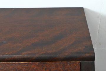 中古　美品　松本民芸家具　H型　ボールフットが特徴的なライティングビューロー(簿記机、在宅ワーク、在宅用ワークデスク、チェスト)(R-054378)