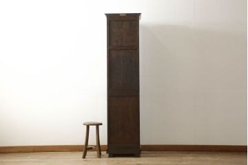 中古　美品　松本民芸家具　上品かつクラシカルな印象を高めるA型時計台(定価約72万円)(ホールクロック、戸棚)(R-054379)