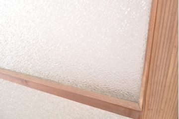 アンティーク建具　ダイヤガラス入りの引き戸1枚(ガラス戸、建具)(R-054381)