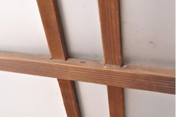 アンティーク建具　シンプルなデザインの引き戸1枚(ガラス戸、建具)(R-054382)