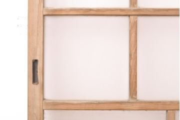 アンティーク建具　異なるガラスの質感が面白いガラス戸2枚(引き戸、建具)(R-054384)