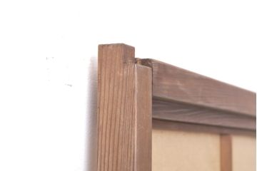 アンティーク建具　日本風情が感じられる雪見障子戸1枚(引き戸、擦り上げ障子戸、擦上障子戸、摺り上げ障子戸、建具)(R-054388)