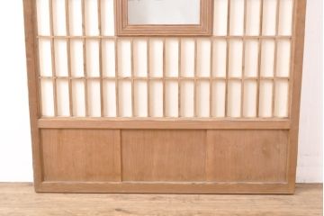 アンティーク建具　和の雰囲気を盛り立てる障子戸1枚(引き戸、建具)(R-054390)