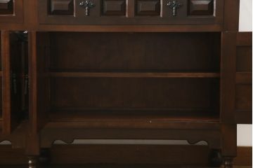 中古　美品　松本民芸家具　希少!　コレクションにもおすすめなS.P型サイドボード(収納棚、戸棚、キャビネット、SP型)(R-054393)