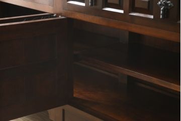 中古　美品　松本民芸家具　希少!　コレクションにもおすすめなS.P型サイドボード(収納棚、戸棚、キャビネット、SP型)(R-054393)