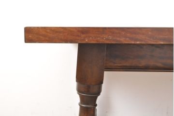中古　特注品　松本民芸家具　さくらんぼの絵柄がかわいらしいタイルトップテーブル(作業台、センターテーブル、リビングテーブル)(R-054395)