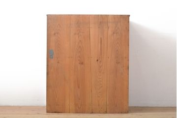 和製アンティーク　ヒノキ材(檜)　レトロな佇まいが昔懐かしい下駄箱(収納棚、戸棚、キャビネット、サイドボード)(R-054405)