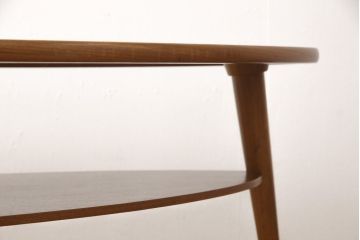 北欧ビンテージ　チーク材　ナチュラルなお部屋づくりに取り入れたいセンターテーブル(ローテーブル、ヴィンテージ)(R-054417)