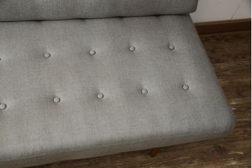希少　美品　デンマークビンテージ　チーク材　France&Son(フランス&サン)　人気の北欧インテリアづくりにおすすめな3人掛けソファ(トリプルソファ、アームソファ、三人掛け、ヴィンテージ)(R-054419)