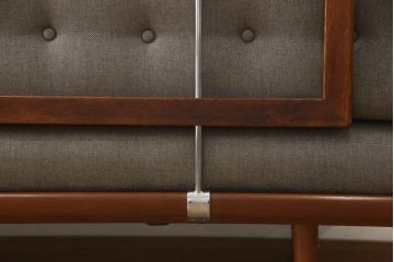 希少　美品　デンマークビンテージ　チーク材　France&Son(フランス&サン)　人気の北欧インテリアづくりにおすすめな3人掛けソファ(トリプルソファ、アームソファ、三人掛け、ヴィンテージ)(R-054419)