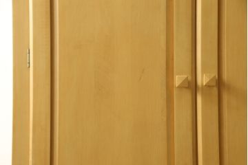 中古　アメリカ　ETHAN ALLEN(イーセンアーレン)　ナチュラルな色合いとフォルムがかわいらしいワードローブ(洋服タンス、収納棚)(R-054421)