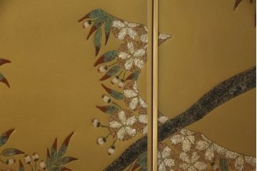 中古　最高級品　宝石象嵌工芸品　光泉　光雲　蒔絵　圧巻!色とりどりの輝きを放つ宝石が空間を華やかに彩る整理タンス(着物箪笥、引き出し、チェスト、収納箪笥)(R-054423)