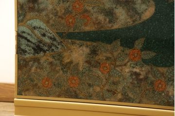 中古　最高級品　宝石象嵌工芸品　光泉　光雲　蒔絵　圧巻!色とりどりの輝きを放つ宝石が空間を華やかに彩る整理タンス(着物箪笥、引き出し、チェスト、収納箪笥)(R-054423)