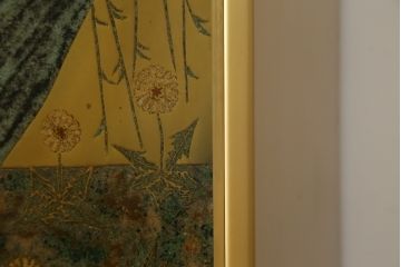 中古　最高級品　宝石象嵌工芸品　光泉　光雲　蒔絵　圧巻!色とりどりの輝きを放つ宝石が空間を華やかに彩る整理タンス(着物箪笥、引き出し、チェスト、収納箪笥)(R-054428)